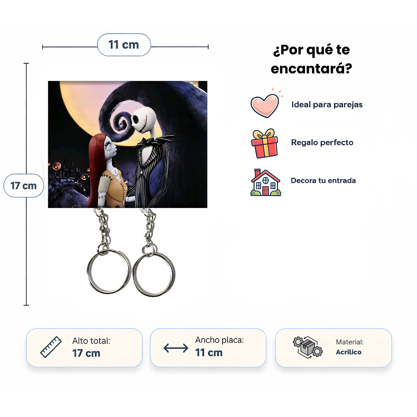 Llavero de pared para parejas